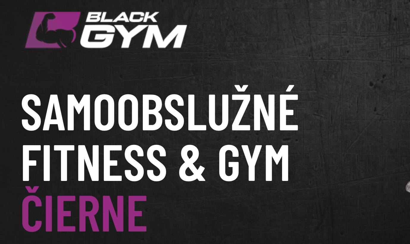 BLACK GYM - Čierne