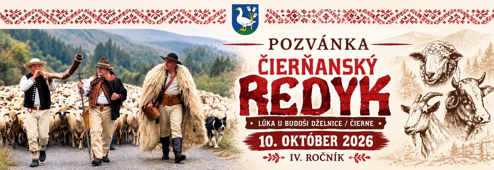 📣 Pozývame vás na IV. ročník Čierňanského Redyku už túto sobotu 10. októbra 2026 v Čiernom!