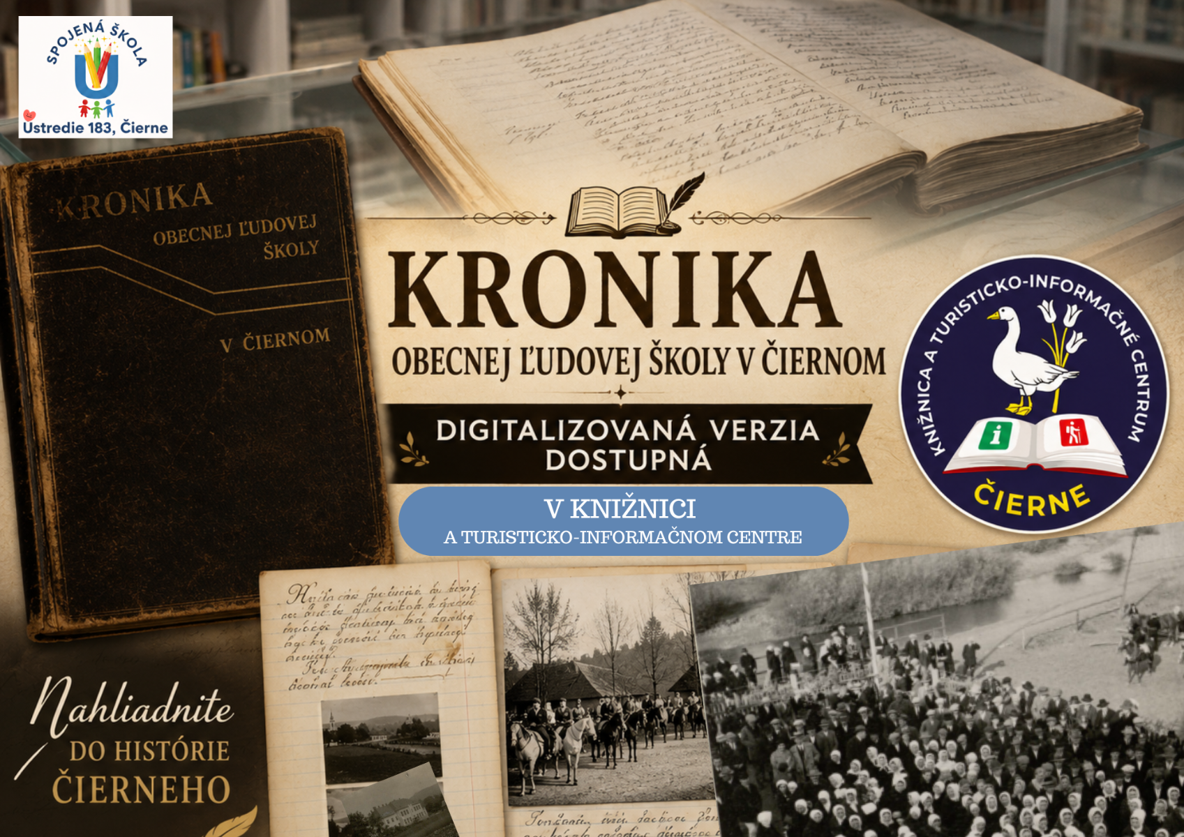 Kronika Obecnej ľudovej školy v Čiernom je zdigitalizovaná!