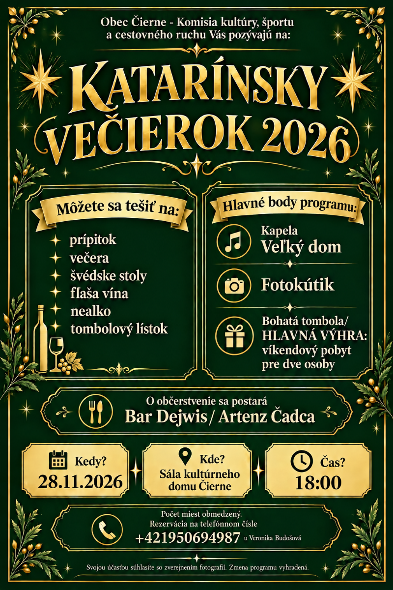 KATARÍNSKY VEČIEROK 2026!